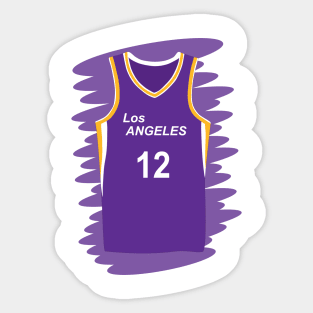 Uniform number 12 of the Los Angeles Sparks Sticker